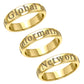 Global Information Network Band Ring (Gold Plate)