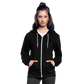 GIN Unisex Fleece Zip Hoodie - black