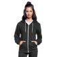 GIN Unisex Fleece Zip Hoodie - charcoal grey