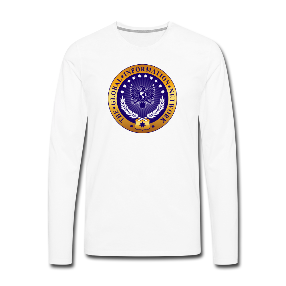 Men's GIN Premium Long Sleeve - white