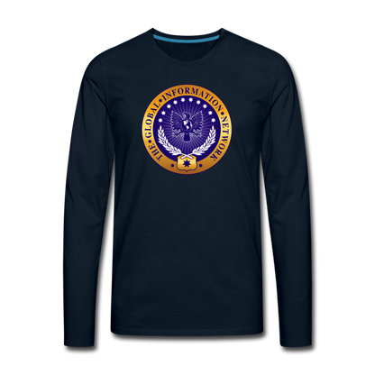 Men's GIN Premium Long Sleeve - deep navy