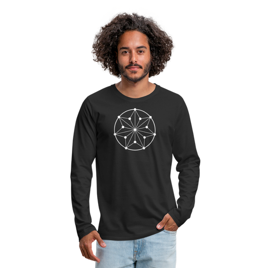 Men's Circle Premium Long Sleeve - black