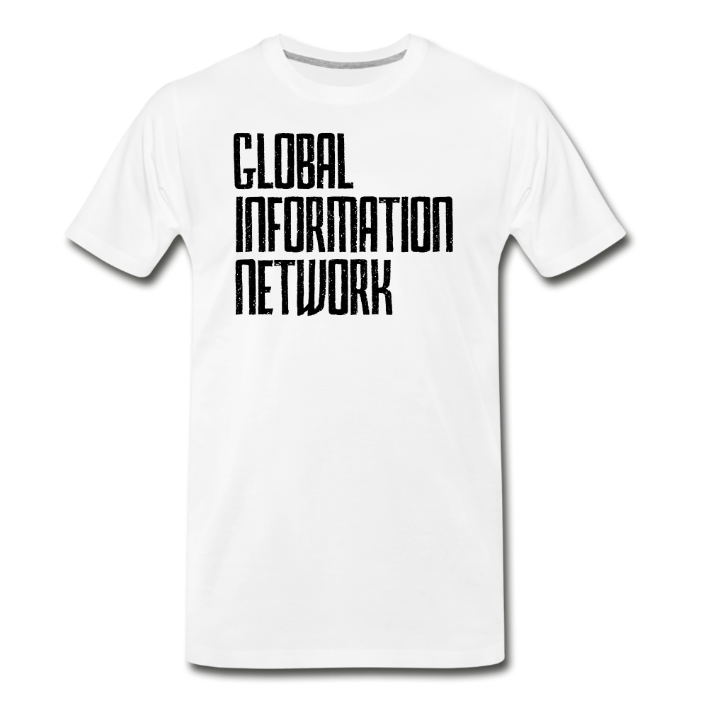 Global Information Network Men's Premium T-Shirt - white