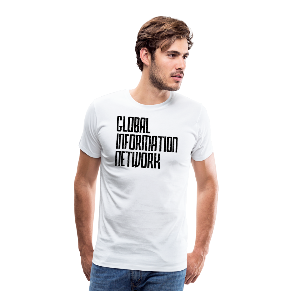 Global Information Network Men's Premium T-Shirt - white