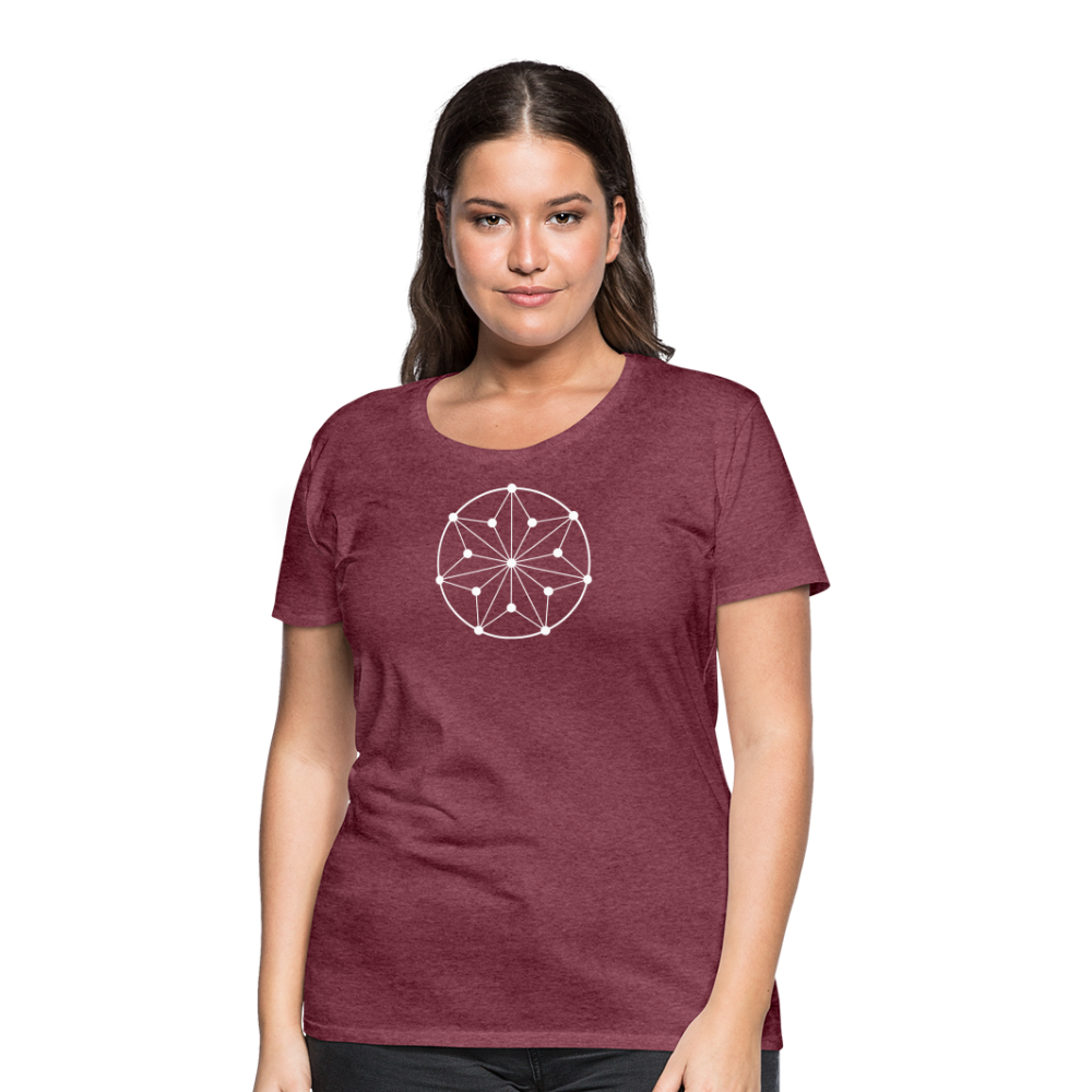 Women’s Circle Premium T-Shirt - heather burgundy