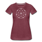 Women’s Circle Premium T-Shirt - heather burgundy