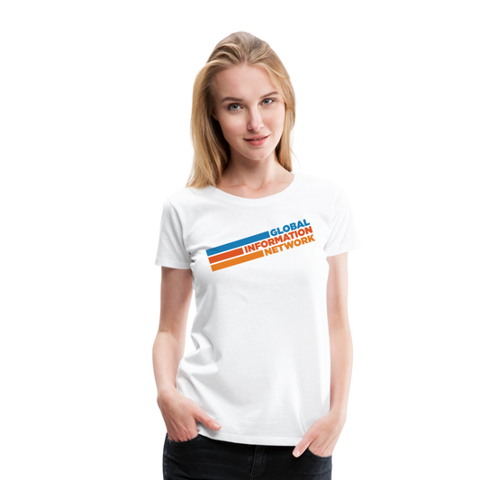 Women's GIN Retro Premium T-Shirt - white