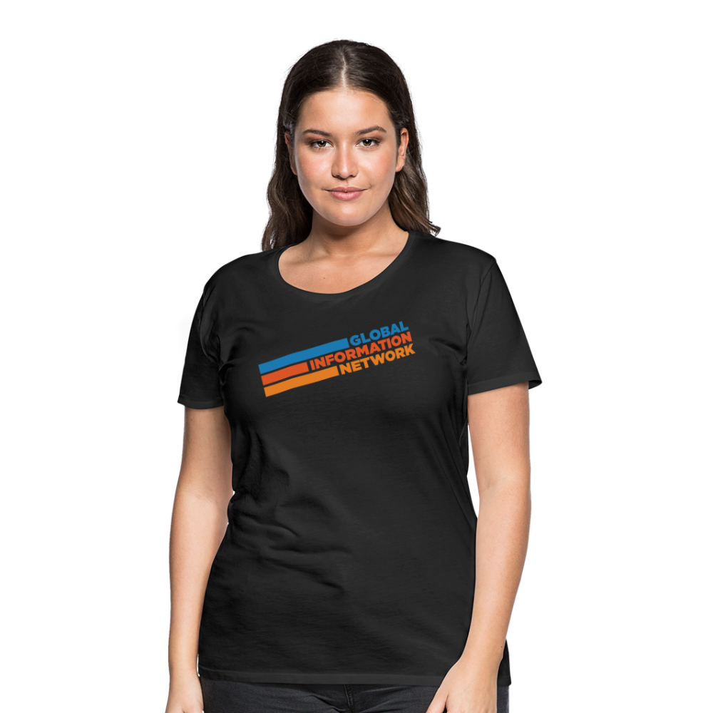 Women's GIN Retro Premium T-Shirt - black