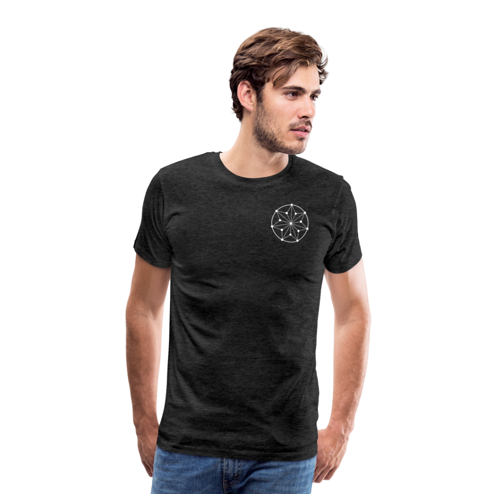 Men's Circle Symbol Logo T-Shirt - charcoal grey