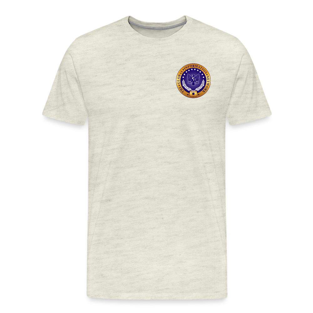 Men's GIN Logo T-Shirt - heather oatmeal